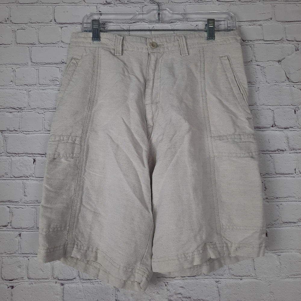 Cubavera Mens Light Gray Cargo Shorts Sz.30